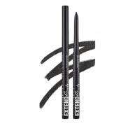 Waterproof Gel Black Eyeliner Pencil, Twist-Up Smudge-Proof Eye Liner with Fine Tip, Smooth Creamy Formula for Precise Shimmer Lines, for Waterline and Daily Makeup (12 Black)