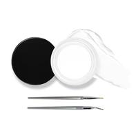 Waterproof Gel Eyeliner with Smudge-Proof Formula Long Lasting Eye Liner Makeup Set Includes Brush for Eyebrow and Eyeliner Application High Intensity Pigments Creamy (04#White)