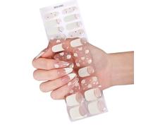 Waterproof Gel Nails Stickers Not Needed Heat Lamp Flexible Design for Long Lasting Manicure with Various Patterns Curing Durability Design Ideal for Busy Women Travel Trend Designs