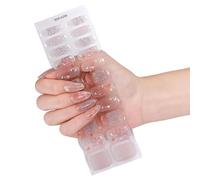 Waterproof Gel Nails Stickers Not Needed Heat Lamp Flexible Design for Long Lasting Manicure with Various Patterns Curing Durability Design Ideal for Busy Women Travel Trend Designs