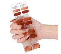 Waterproof Gel Nails Stickers Not Needed Heat Lamp Flexible Design for Long Lasting Manicure with Various Patterns Curing Durability Design Ideal for Busy Women Travel Trend Designs