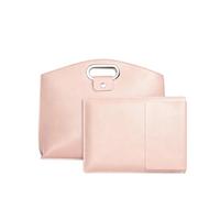 Waterproof Genuine Leather 14-16 inch Laptop Bag Two-Piece Set, Suitable for Laptops and iPad Cases (-B2)