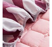 Waterproof Geometric Pattern Bedspread Thick Elastic Corner Fitted Sheets for Single Double Queen Size Stylish Bedding for Ultimate Comfort and Protection