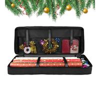 Waterproof giftes Wrap Storage Bags - Zippered Dustproof Pouches for Ribbons and Bows, Portable Large Organizer in 600D Oxford Cloth, Ideal for Christmas giftes Wraps and Holiday Storage