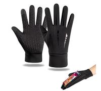 Waterproof Gloves Men, Waterproof Gloves, Cycling Gloves, Outdoor Thermal Waterproof Non-Slip Grip Lightweight Touchscreen Windproof Winter Warm Liner Glove for Men & Women for Driving Walking Running