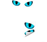 Waterproof Glow in the Dark Eyes Wall Sticker for Bathroom Decor, PVC Material Engineered for Long Term Performance in Humid Indoor Spaces (B)