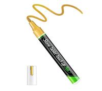 Waterproof Gold Marker Pen - Golden Tombstone Marker Pen for Restoring Faded Grave Inscriptions | UV Resistant Fast-Drying Me-tallic Markers for Ceramic, Metal, Glass, Resin Art (Gold)