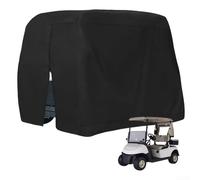 Waterproof Golf Cart Cover with Extended Roof Compatible Design Made of 210D Oxford Cloth Outdoor Dustproof Shield for Club Cart (S:245 * 122 * 168CM)