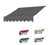 Waterproof Gray Awning Fabric 4x3m Sunshade Canopy MaterialTear-Resistantfor Outdoor UsePerfect for Awnings & Pergolas (12x10ft)
