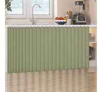 Waterproof Green Linen Adhesive Shelving Wallpaper for Open CABI, Kitchen & Wardrobe, 120cm x 150cm, Easy Inllat, Home Decor, Slish &