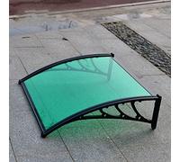 Waterproof Green Porch Canopy - Modern Outdoor ning for Front Door Patio Balcony & Cafe - Arched Design Polycarte & Slish Garden Canopy