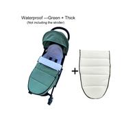 (Waterproof green X) Universal Baby Strolle Accessories Footmuff Warm Sleepsacks Pram Waterproof Socks For Babyzen YOYO Baby Stroller Accessories