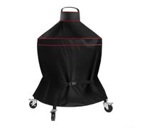 Waterproof Grill Cover For Kamado Joe Grills 600D for rip for proof Outdoor BBQ Shield With Storage Bag 37x55 Inch Black Finish