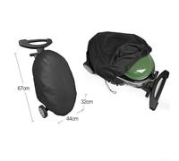 Waterproof Grill Cover for Weber Q2000 & Q200 Series - 600D Oxford Cloth, All-Weather Protection Against Rain, Snow, UV, and Wind with Drawst(67 * 44 * 32CM)