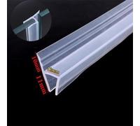Waterproof H Type Silicone Rubber Seal Strip for Shower Door Glass, 2M Length, Anti Aging and Flexible Design, Fits 10mm or 12mm Thick Glass (12mm)