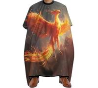 Waterproof Hair Cutting Cape, Fire Phoenix, Hairdressing Gown Anti-static Hair Dye Cape for Styling Women Hairdresser