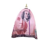 Waterproof Haircut Cape - 66" x 56" Large Unisex Barber Cape for Men, Women, Kids | Durable Polyester Salon Cape with Adjustable Snap Closure (Dollars Pattern 2)