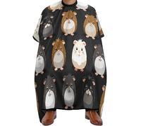 Waterproof Hairdressing Cape, Cartoon Guinea Pigs, Hairdressing Gown Unisex Hair Colouring Cape for Coloring Men Hairdresser