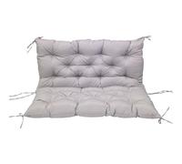 Waterproof Hammock Bench Cushion Cover, Outdoor Garden Furniture Replacement Cushion, Pp Cotton Waterproof And Uv-resistant Cushion, 2-3 Person Swing Chair Back Cushion (White 40x40 inch)