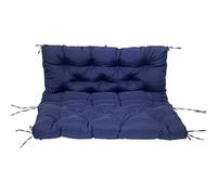 Waterproof Hammock Bench Cushion Cover, Outdoor Garden Furniture Replacement Cushion, Pp Cotton Waterproof And Uv-resistant Cushion, 2-3 Person Swing Chair Back Cushion (Navy 40x40 inch)