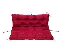 Waterproof Hammock Bench Cushion Cover, Outdoor Garden Furniture Replacement Cushion, Pp Cotton Waterproof And Uv-resistant Cushion, 2-3 Person Swing Chair Back Cushion (Wine Red 60x40 inch)