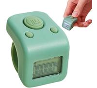 Waterproof Handheld Tally Counter, 6 Digits Number Count Clickers Counter, Rechargeable Finger Counter, Hand Digital Counters Clickers Pitches Counter, Lap Counter with LED (green)