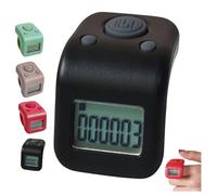 Waterproof Handheld Tally Counter 6 Digits Number Count Clickers, Gym Lap Counter & Score Keeper With Led Display & Lcd Backlight, Digital Pitchescounter for Swimming,Sports,Magnetic Charging (black)