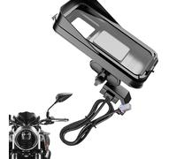 Waterproof Handlebar Mount Handlebar - Electric Scooter Holder, Case with Rain-Protected, Adjustable GPS Bracket, Secure Mobile Support | Convenient For Navigation In The Road To Fie