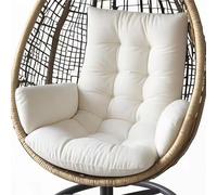 Waterproof Hanging Chair Cushion, Outdoor/Indoor Swing Chair Cushions, Garden Cushion for Hanging Swing, Hanging Basket, Rocking Chair, Thick Hanging Chair Seat Cushions,White