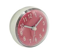 Waterproof Hanging Wall Clock for Bathroom Kitchen Pink 7.2x7.2x4.3cm