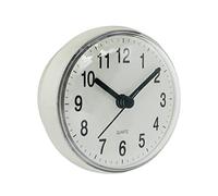 Waterproof Hanging Wall Clock for Bathroom Kitchen White 7.2x7.2x4.3cm