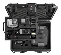 Waterproof Hard Case for Gopro Hero 13/12 Accessories DIY Dual Layer Case Compare for Gopro Hero For DJI Osmo action 5 pro/4/3 For Insta360 Action Cam