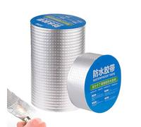 Waterproof Heat Resistant Tape: aluminum foil and rubber sealant, strong weather-resistant adhesive tape for RVs, boats, roofs, doors, pipes, ducts,