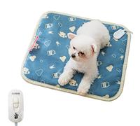 Waterproof Heating Mat for Small Animals, Heated Bed for Rabbits, Rats, Birds, Reptile Heating Pad for Snakes, Lizards, Amphibians, Undertank Heating Mat, Cat Blanket (3 Gears, 40 cm x 45 cm)