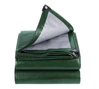 Waterproof Heavy Duty 100 x 300 cm Easy Foldable Tarpaulin Sheet with Reinforced Grommets for Outdoor Furniture Caravan Car Cover, Army Green