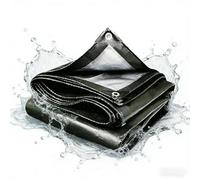 Waterproof Heavy Duty 210 x 330 cm Weatherproof, UV Protection Plastic Tarp with Reinforced Grommets for Camping Backpacking Hiking Shelter, Army Green