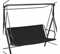 Waterproof Heavy Duty 600D Oxford Cloth Swing Seat Cover Designed For Outdoor Use, Offering Protection From Weather Elements And A Secure Fit To Prevent Wind Shifting(144 * 45 * 55cm black)