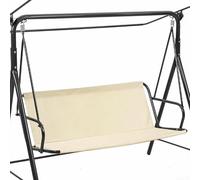 Waterproof Heavy Duty 600D Oxford Cloth Swing Seat Cover Designed For Outdoor Use, Offering Protection From Weather Elements And A Secure Fit To Prevent Wind Shifting(144 * 45 * 55cm beige)