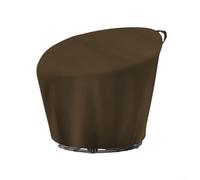 Waterproof Heavy Duty Cover for Papasan and For Outdoor Patio Wicker Chairs, Oxford Fabric with Secure Drawstring Closure to Prevent Displacement (coffee 132 * 51 * 89cm)