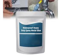 Waterproof Heavy Duty Epoxy Metal Glue, Strong Foundry Glue, Weld Waterproof Epoxy Metal Casting Adhesive for Repair, Welding, Bonding & Sealing (White, 160g)