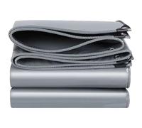 Waterproof Heavy Duty Tarpaulin 1x1m 1x1.5m 1.6x2m 4x5m 4X6m Grey Tarp Sheet Ground Cover for Outdoor Furniture Caravan Car, Multi-Purpose Canopy Tent(1x2.5m)