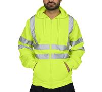 Waterproof Hi Vis Jacket Men Windproof Work Coat Outdoor Cycling Softshell Raincoat Lightweight Camping Hiking Rain Jackets Hi Viz Jacket with Hood Windbreaker Thin Outwear Smart Bomber Jackets