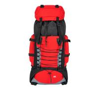 Waterproof Hiking Backpack for Men - Large Capacity Trekking Rucksack with Internal Frame & Rain Cover, Lightweight Camping Backpack for Mountaineering & Outdoor Adventures (90L Red)