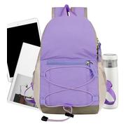 Waterproof Hiking Backpack, Portable Camping Bag, 7.48x3.94x10.63 Inches Travel Pack with Multi Pockets, Taslon Polyester Carry Rucksack, Adventure Gear with Casual Style, Outdoor Equipment for Women