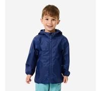 Waterproof Hiking Jacket MH100 Zip Kid For Kids Aged 2-6 Years - Navy Blue
