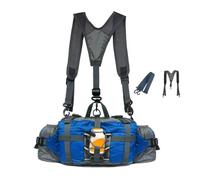 Waterproof Hiking Waist Pack - Outdoor Fanny Bag with Bottle Holder, Adjustable Strap, Lightweight Travel Organizer | Running Jogging Fishing Hunting Belt Pouch for Men Women Cycling Trekking Camping