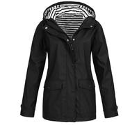 Waterproof Hoodie Women Softshell Jacket Ladies Rain Jacket Functional Rain Coat Windbreaker Oversize Waterproof Hiking Jacket Breathable Outdoor Jacket with Hood for Spring Fall Winter