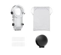 Waterproof Housing 60M Invisible Dive Case Hard Clear Waterproof With Lens Cap Housing Cover,Compatible For Insta360 X5 Action Camera,Diving Travel
