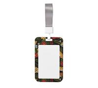 Waterproof ID Card Holder Exotic Tropical Wild Tiger Solid Color Durable Lanyard with Badge ID Holder for Badge CardNurse Teacher Office Gifts