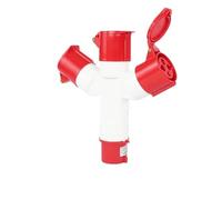 Waterproof Industrial Aviation Plug and Socket one in Three Out 3/4/5 core 16A32A Non-Explosion-Proof Three-Phase Power(4 core 32A)